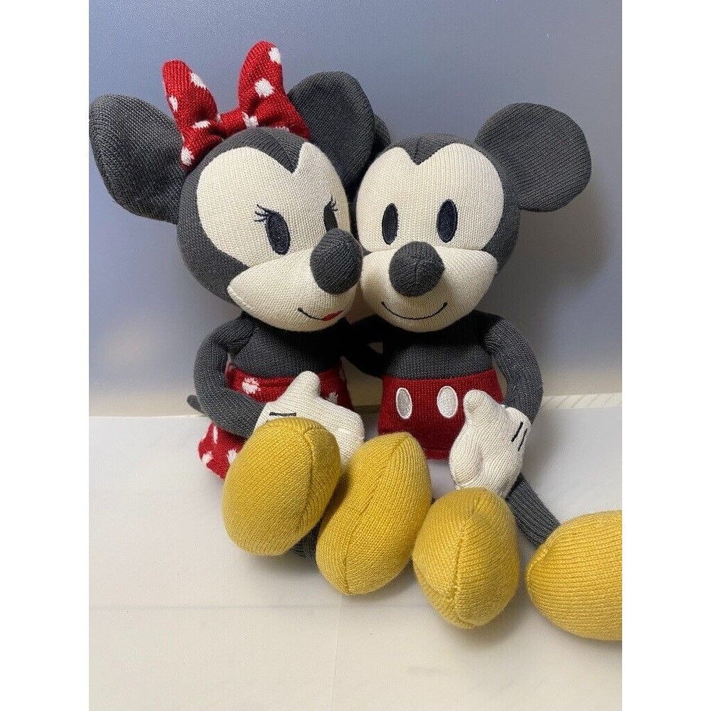 Disney Sweetheart Mickey & Minnie Mouse Collectible Sock Stuffed Animal Plush